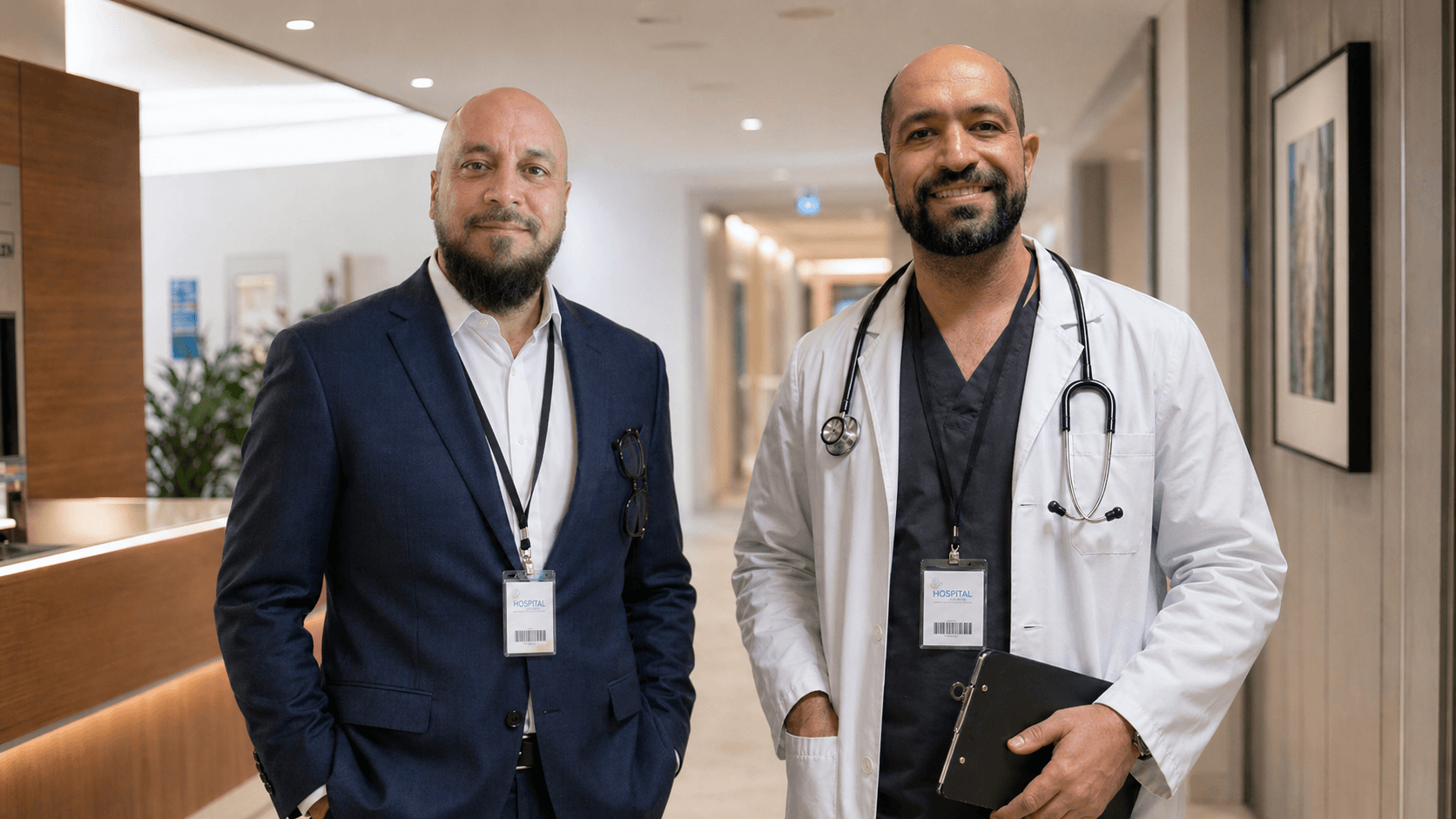 Dr. Sajad Zalzala (right) and Isam Waqar (left), Clinical Modality faculty